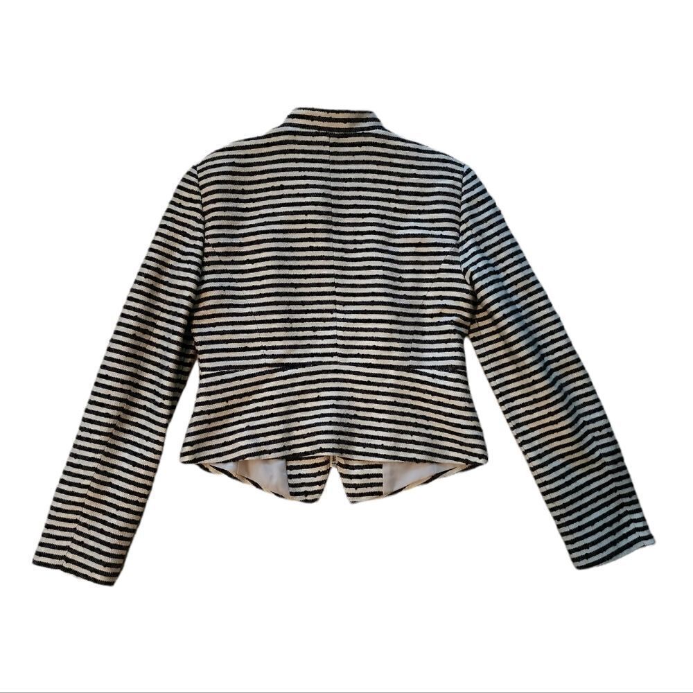 Loft Striped Zipper Jacket Size Small - Picture 3 of 3